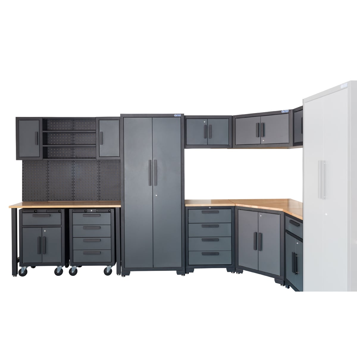 SGS 12pc Garage Storage System Bundle